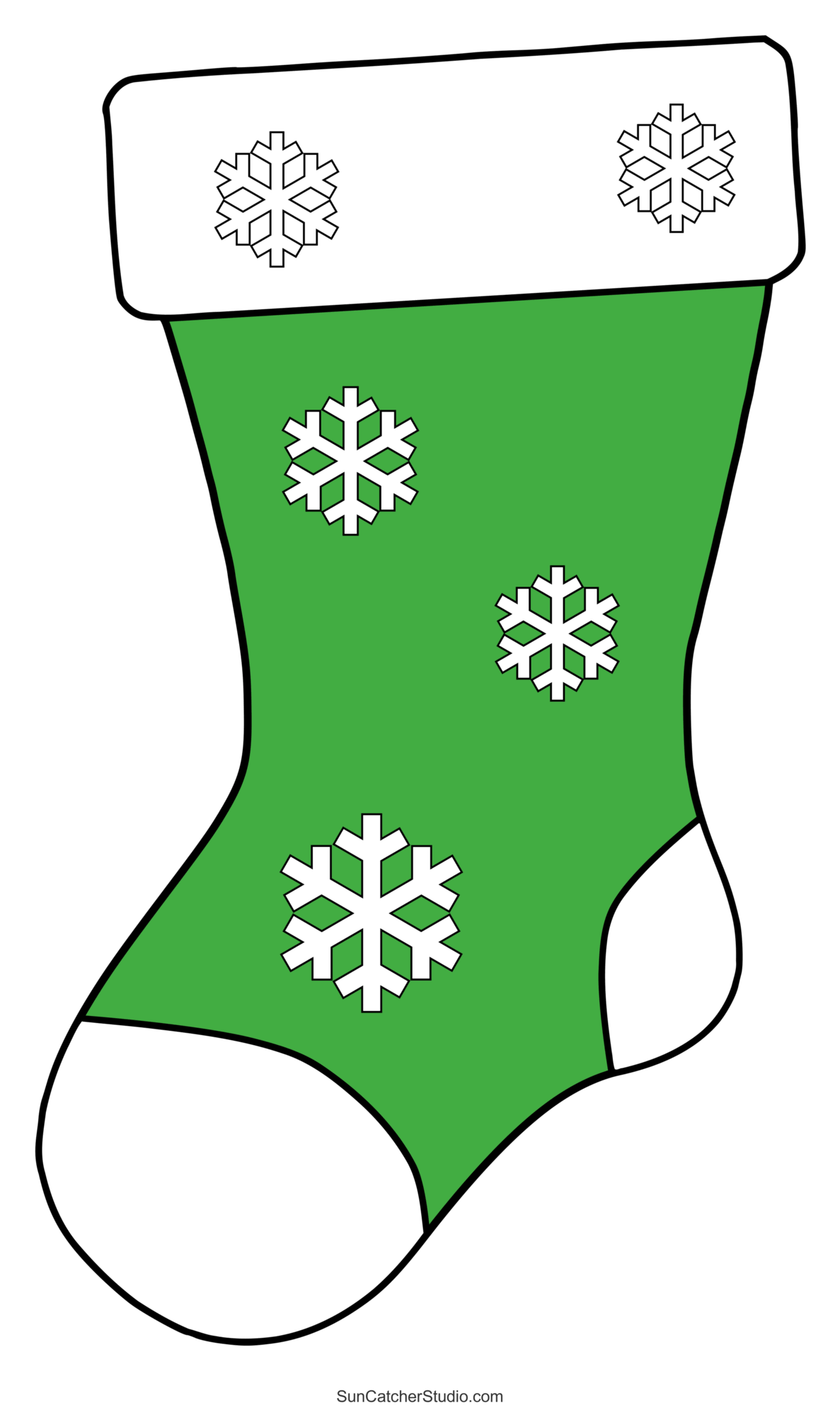 christmas stocking patterns (printable stencils & templates